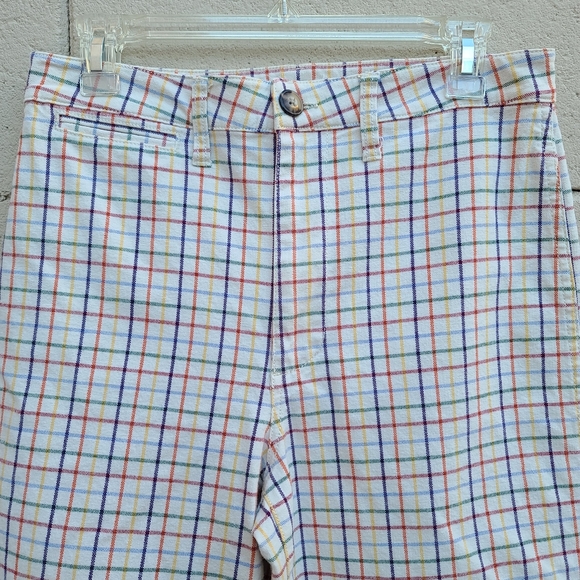 Madewell Emmett Wide-Leg Pants Rainbow Windowpane - Picture 3 of 14